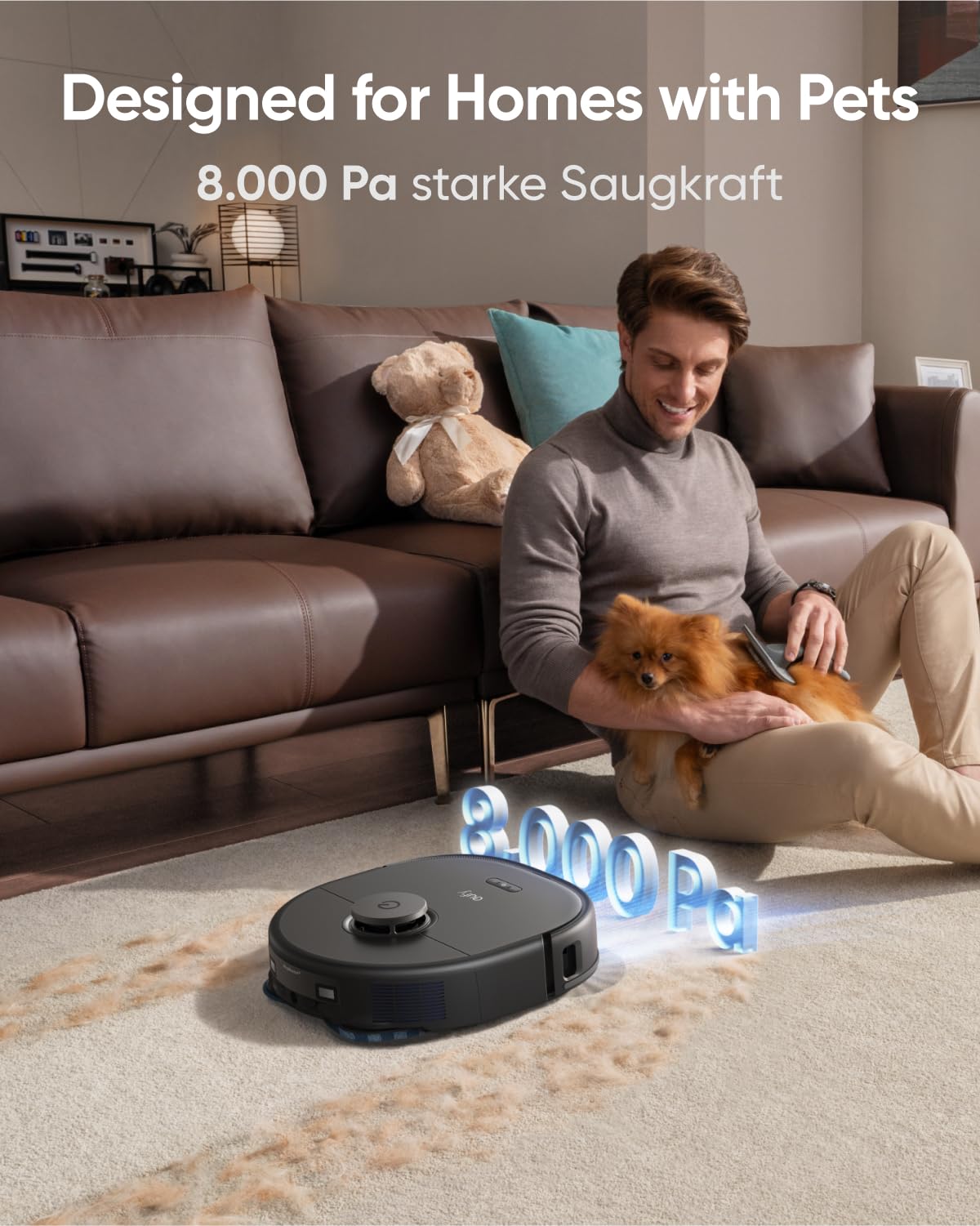 ECOVACS DEEBOT N30 PRO Omni Saugroboter mit Wischfunktion, 10000Pa