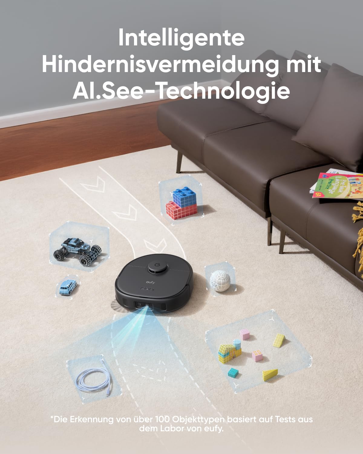 ECOVACS DEEBOT N30 PRO Omni Saugroboter mit Wischfunktion, 10000Pa