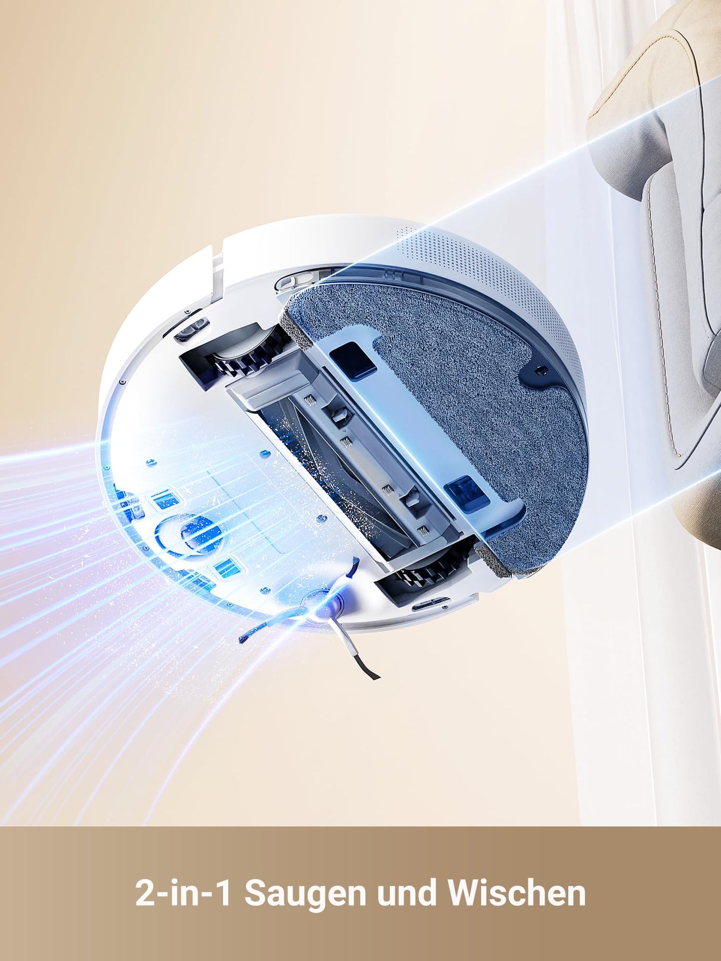 Dreame D10 Plus Gen2 Saug- & Wischroboter 6000 Pa LiDAR, Auto-Entleerung, 285 Min