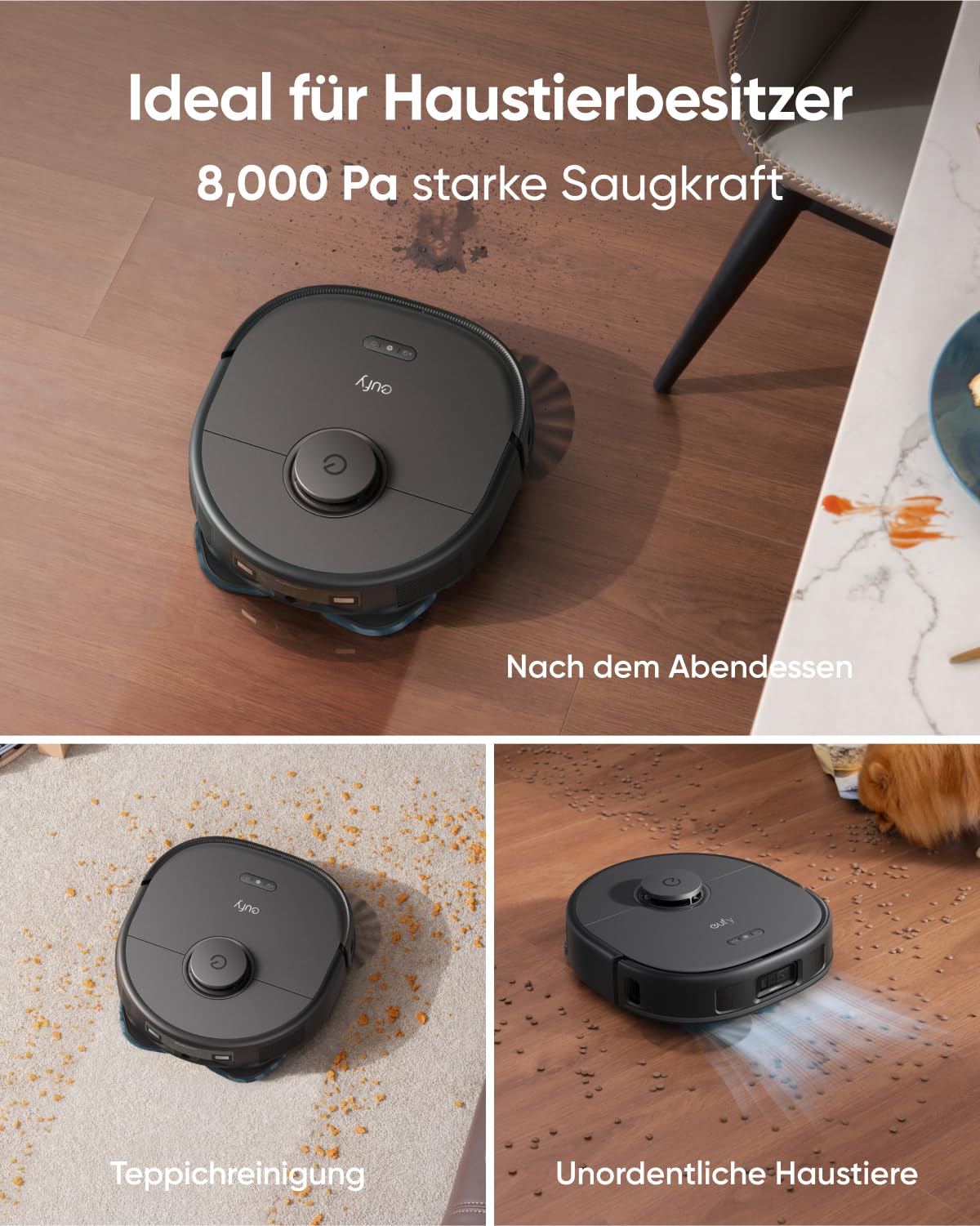 ECOVACS DEEBOT N30 PRO Omni Saugroboter mit Wischfunktion, 10000Pa