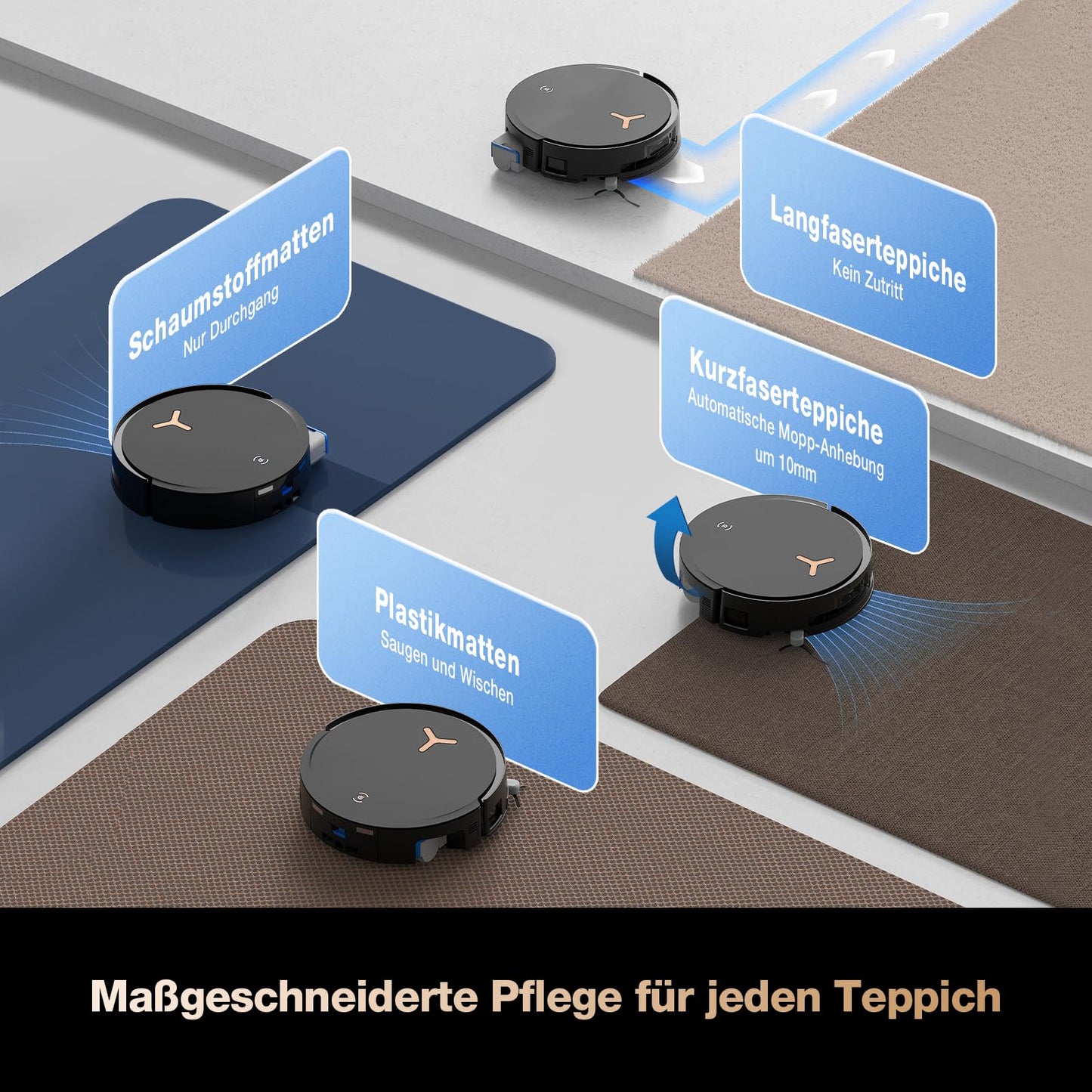 ECOVACS DEEBOT X8 PRO Omni Saugroboter mit Wischfunktion, 18000Pa