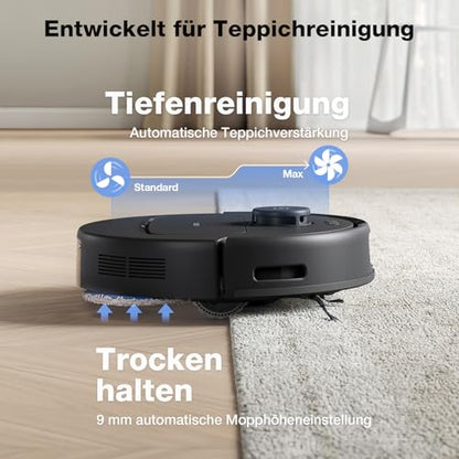 ECOVACS DEEBOT N30 PRO Omni Saugroboter mit Wischfunktion, 10000Pa