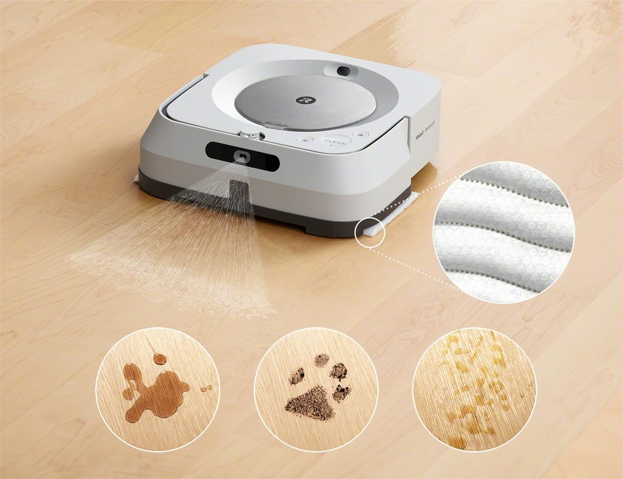 iRobot Braava Jet m6 Wischroboter, WLAN, Präzisions-Sprühstrahl, App & Sprachassistent