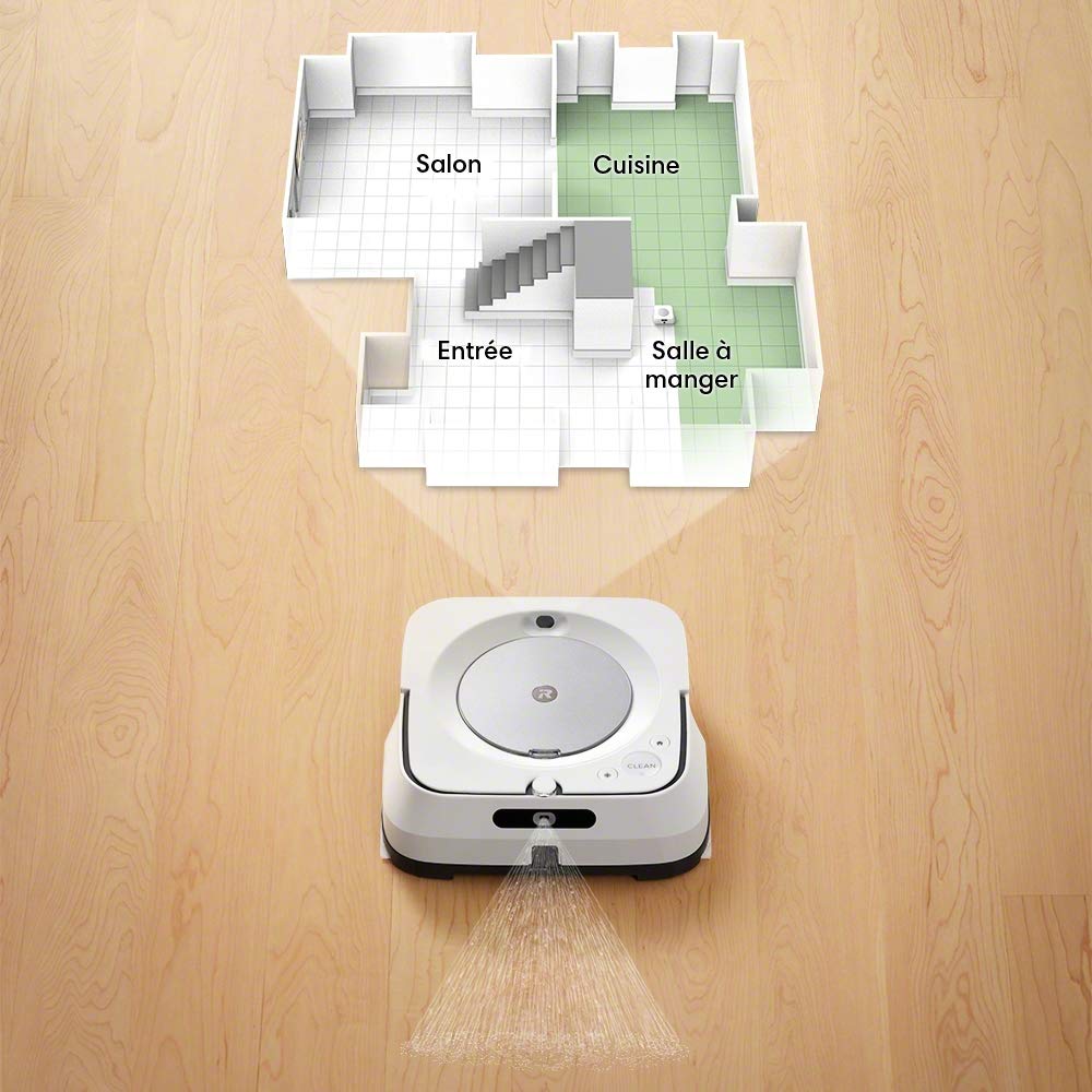iRobot Braava Jet m6 Wischroboter, WLAN, Präzisions-Sprühstrahl, App & Sprachassistent