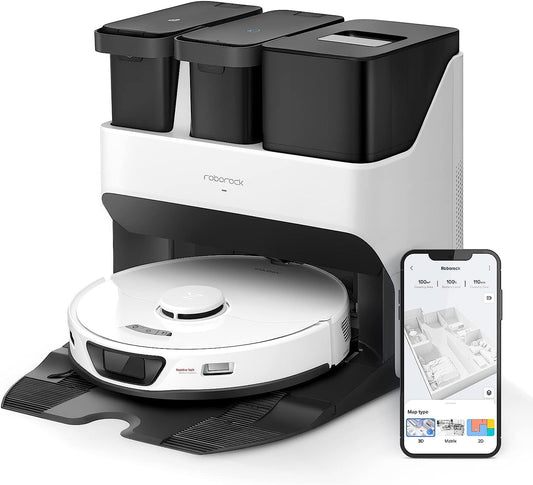 Roborock S7 Max Ultra Saug- & Wischroboter 5500 Pa Auto-Station, App/Sprachsteuerung