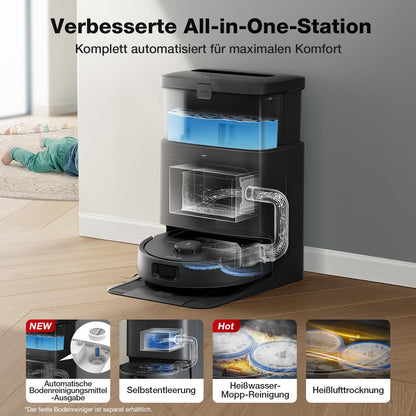 ECOVACS DEEBOT N30 PRO Omni Saugroboter mit Wischfunktion, 10000Pa