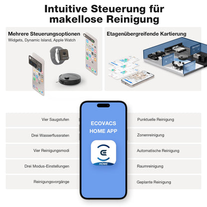 ECOVACS DEEBOT N30 PRO Omni Saugroboter mit Wischfunktion, 10000Pa