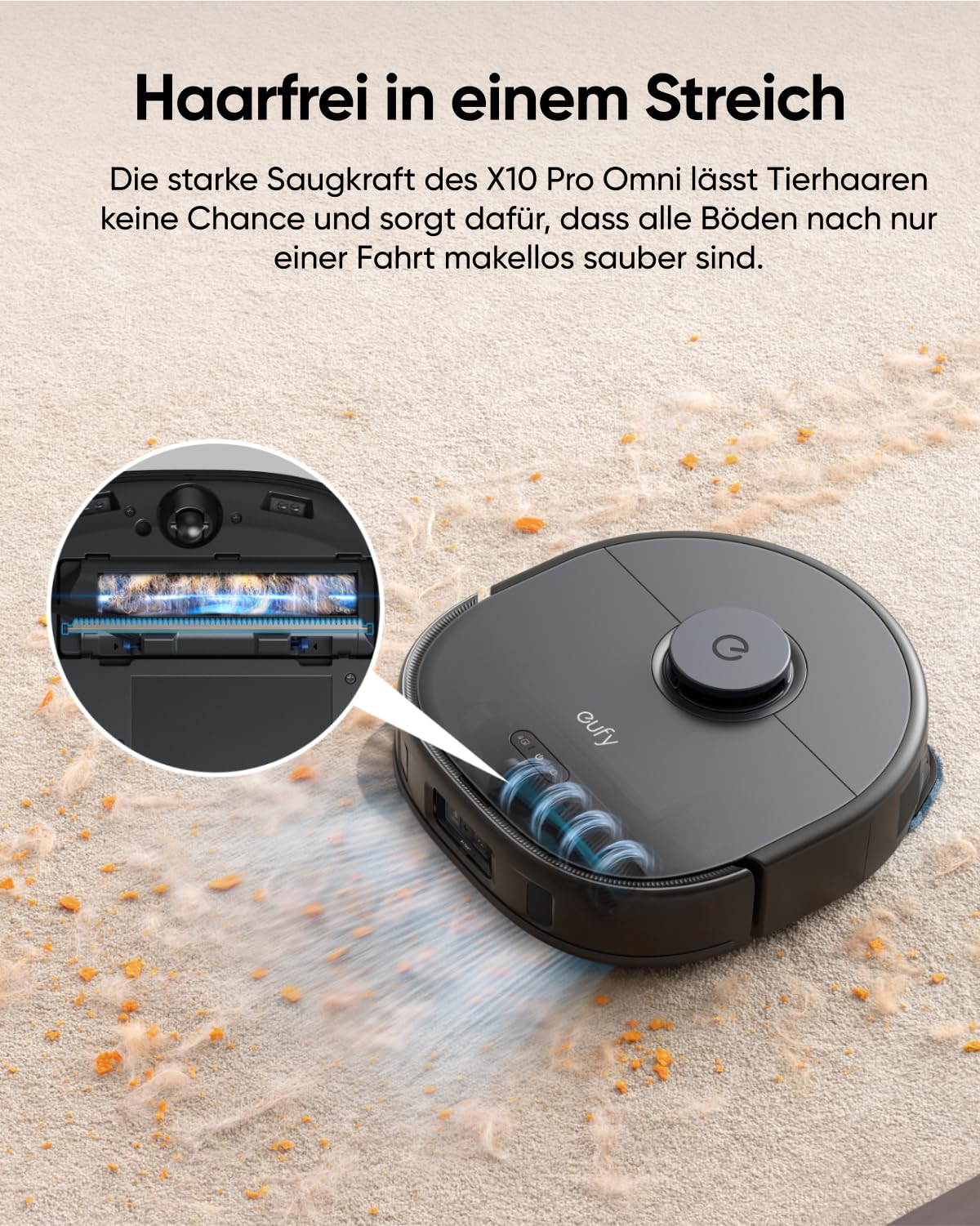 ECOVACS DEEBOT N30 PRO Omni Saugroboter mit Wischfunktion, 10000Pa
