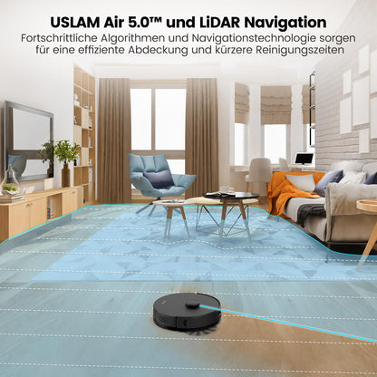 AIRROBO T20+ Saugroboter 3.5L, Wischfunktion, LiDAR Navigation, App-Steuerung