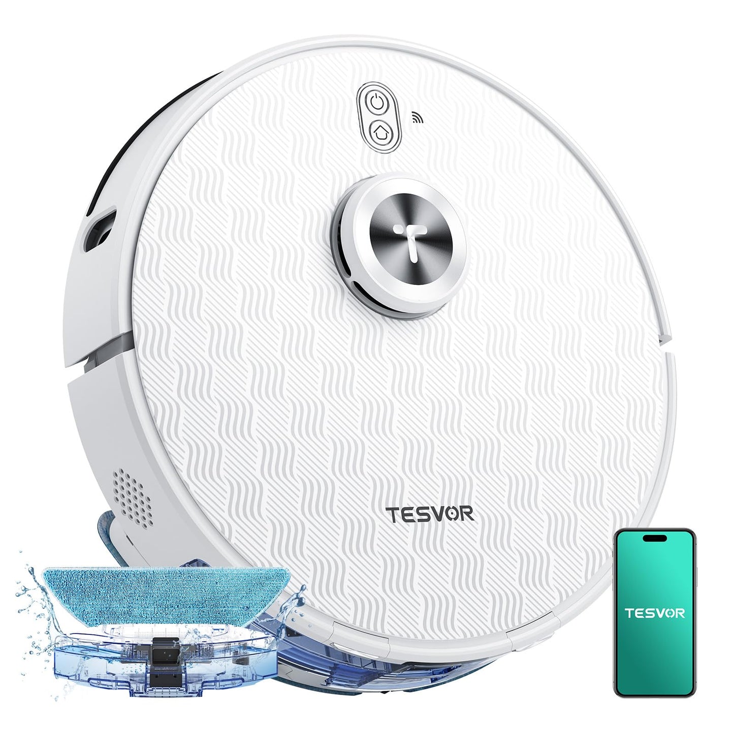 Tesvor S8Pro Saug- & Wischroboter 8000 Pa LiDAR, 240 Min, App & Alexa