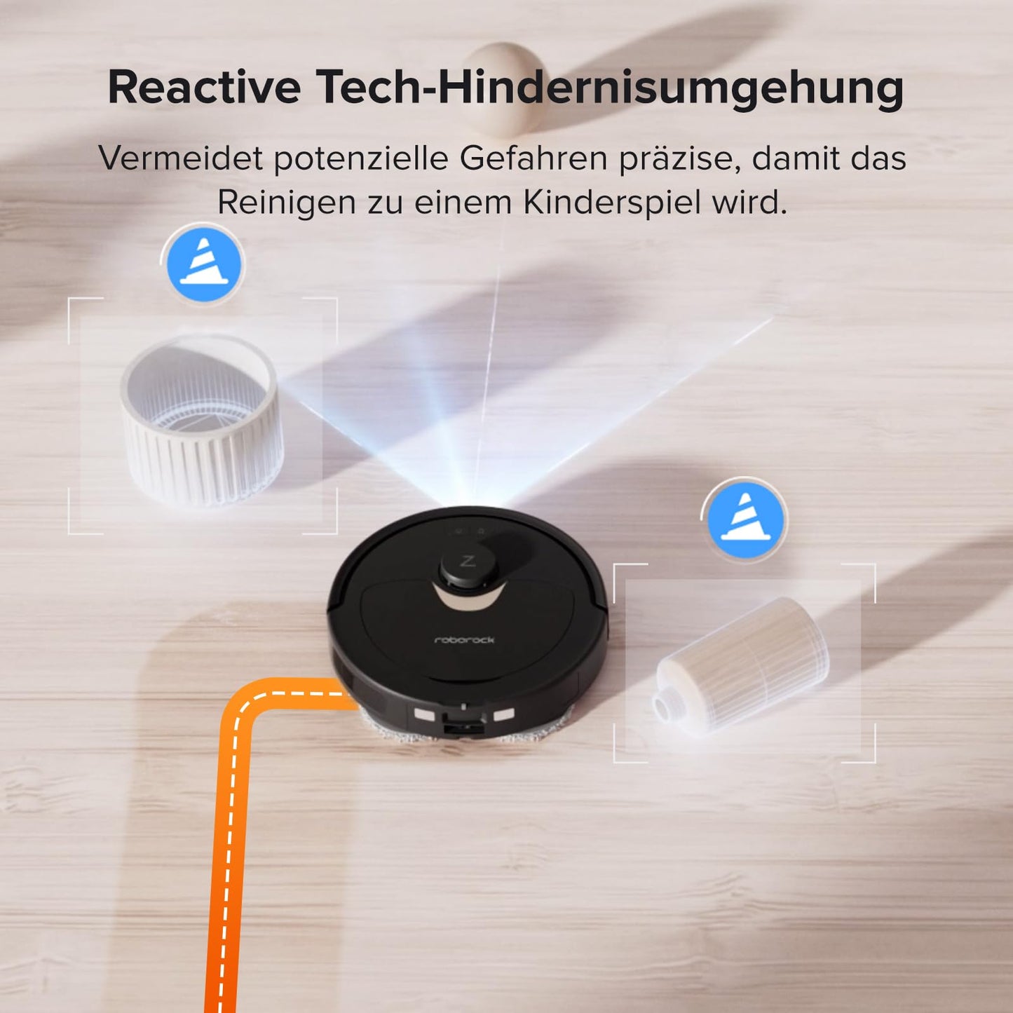 Roborock Qrevo Saug- & Wischroboter 5500Pa, 3D-Kartierung, Autom. Wasser/Staub