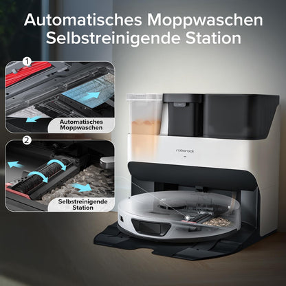 Roborock S7 Max Ultra Saug- & Wischroboter 5500 Pa Auto-Station, App/Sprachsteuerung
