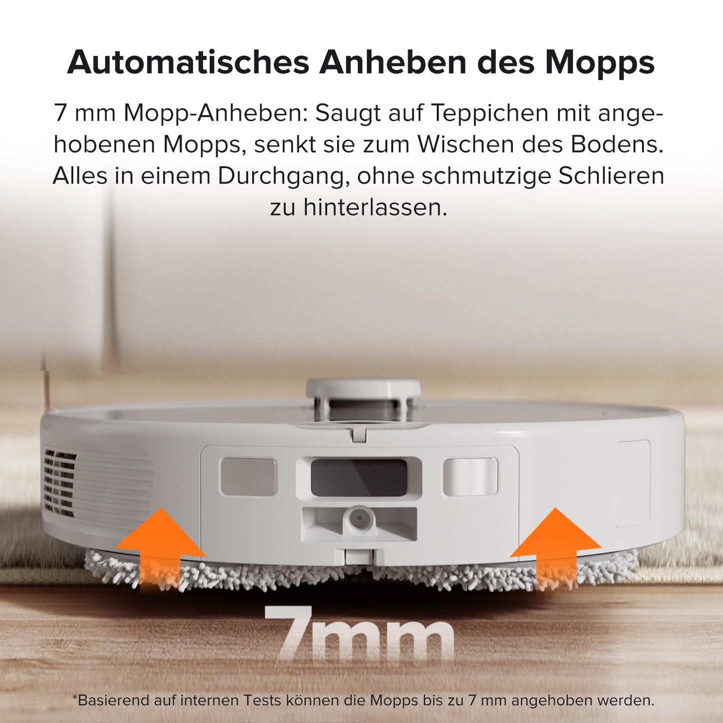 Roborock Qrevo Saug- & Wischroboter 5500Pa, 3D-Kartierung, Autom. Wasser/Staub