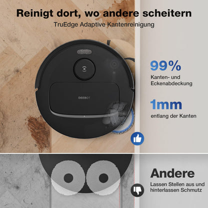 ECOVACS DEEBOT N30 PRO Omni Saugroboter mit Wischfunktion, 10000Pa
