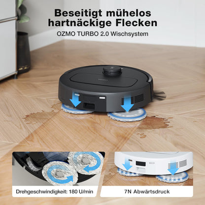 ECOVACS DEEBOT N30 PRO Omni Saugroboter mit Wischfunktion, 10000Pa