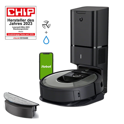 iRobot Roomba Combo i8+ Saug- & Wischroboter, 2 Behälter, App & WLAN