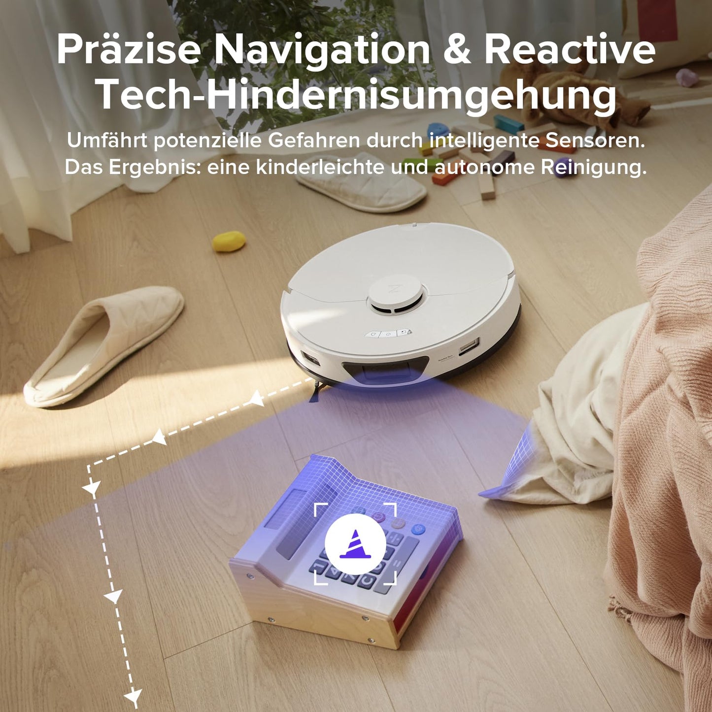 Roborock S7 Max Ultra Saug- & Wischroboter 5500 Pa Auto-Station, App/Sprachsteuerung