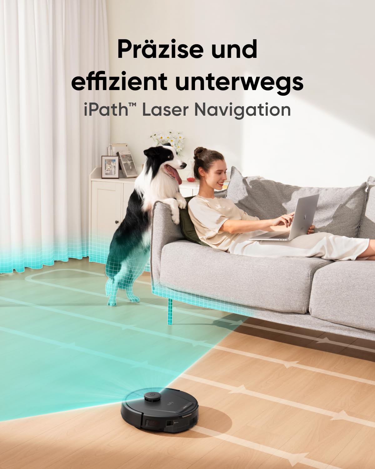 eufy L60 Saugroboter 5000Pa, iPath Laser-Navigation, App-Steuerung