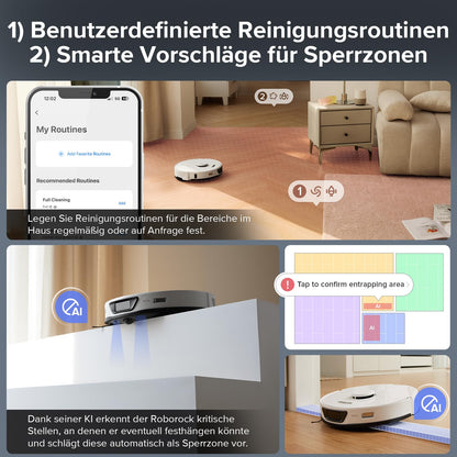 Roborock S7 Max Ultra Saug- & Wischroboter 5500 Pa Auto-Station, App/Sprachsteuerung