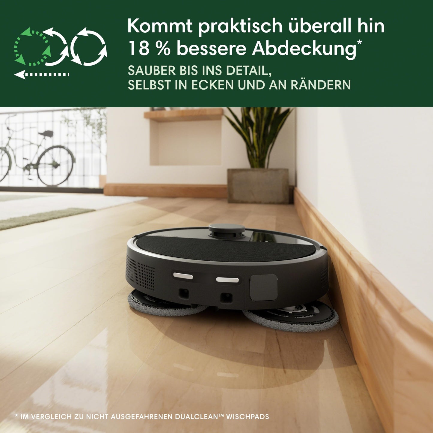 iRobot Roomba 505 Plus Combo Saug- & Wischroboter 7000 Pa LiDAR, AutoWash Dock