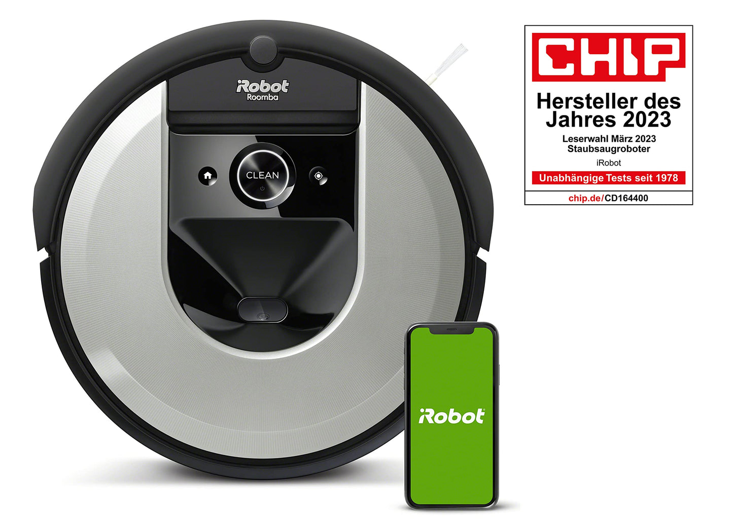 iRobot Roomba i7 (i7156) Saugroboter, App-steuerbar, 2 Gummibürsten