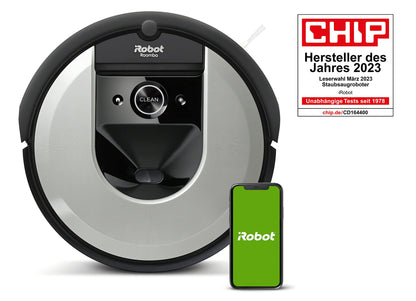 iRobot Roomba i7 (i7156) Saugroboter, App-steuerbar, 2 Gummibürsten