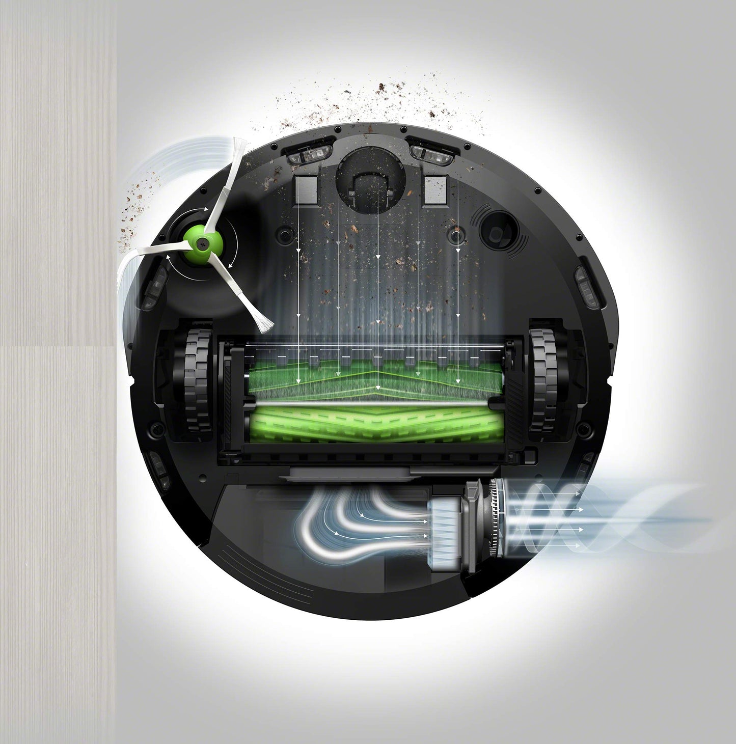 iRobot Roomba i7 (i7156) Saugroboter, App-steuerbar, 2 Gummibürsten
