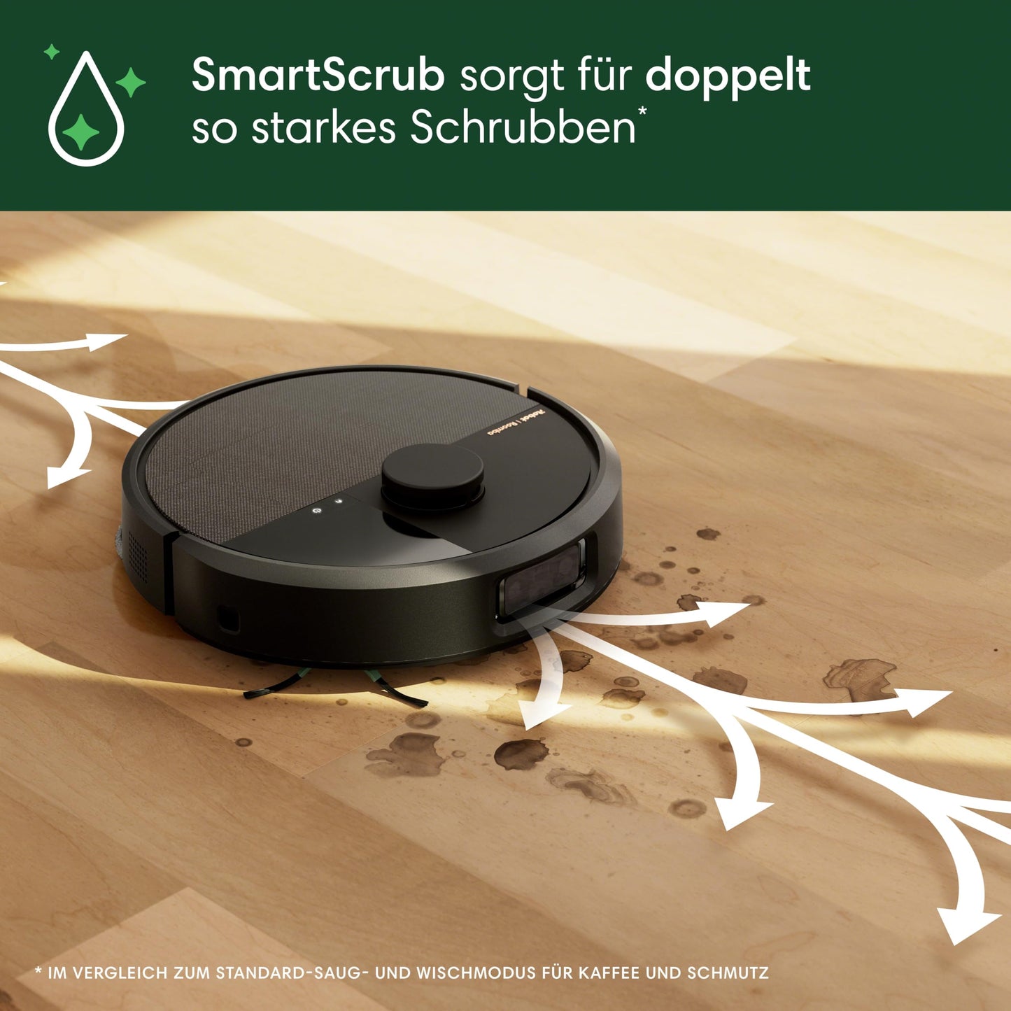 iRobot Roomba 505 Plus Combo Saug- & Wischroboter 7000 Pa LiDAR, AutoWash Dock